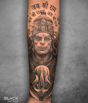 lord hanuman tattoo 2