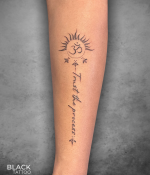 trust the process script tattoo n